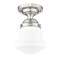 Z-Lite Vaughn Flush Mount, 1-Light, 10.5 In.W x 15.75 In.H, Brushed Nickel/Matte Opal 735F10-BN - alternate 8